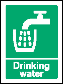 Drinking Water Hotel Signs Signage - HOTE0019