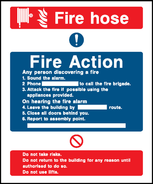 Fire Action Fire Action Signage - FACT0005