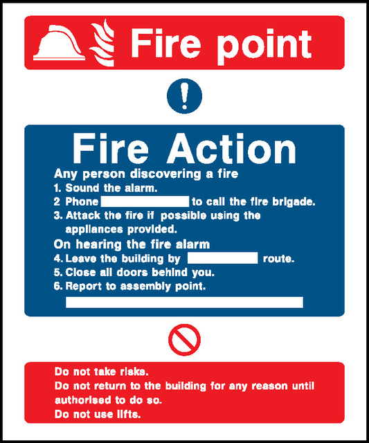 Fire Action Fire Action Signage - FACT0006