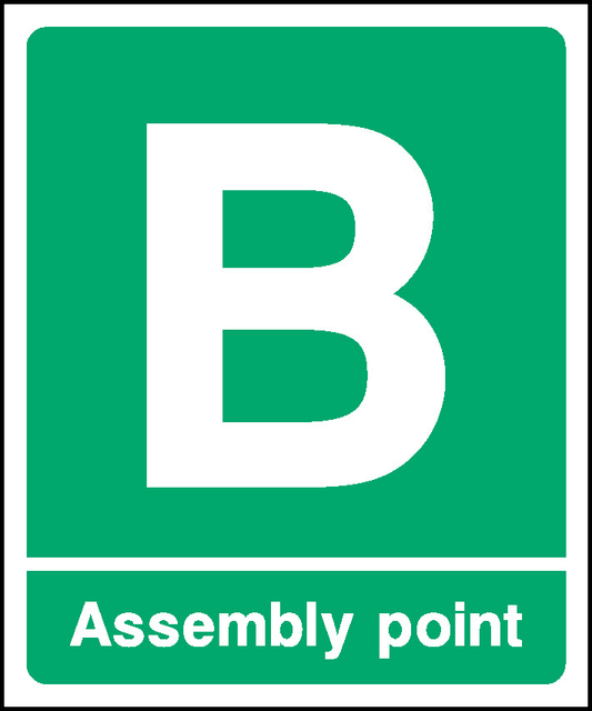 Assembly Point B Emergency Escape Signage - EMER0091