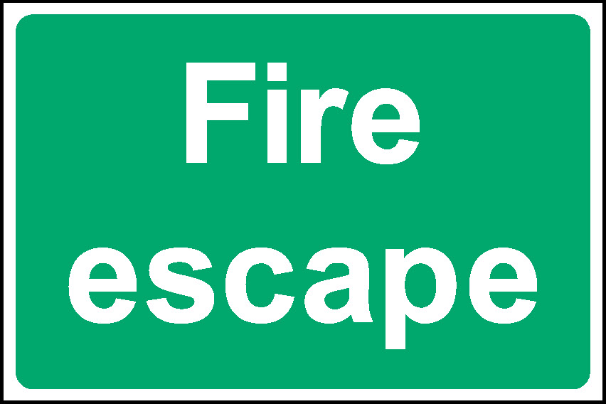 Escape Emergency Escape Signage - EMER0084