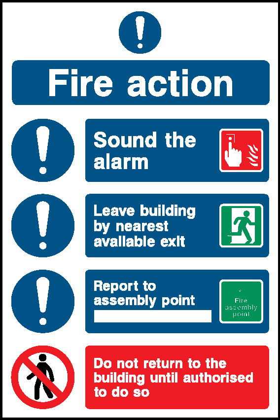 Fire Action Fire Action Signage - FACT0024