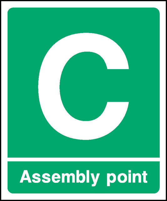 Assembly Point C Emergency Escape Signage - EMER0092