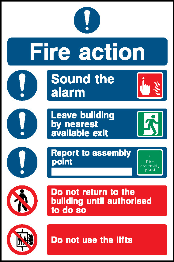 Fire Action Fire Action Signage - FACT0025