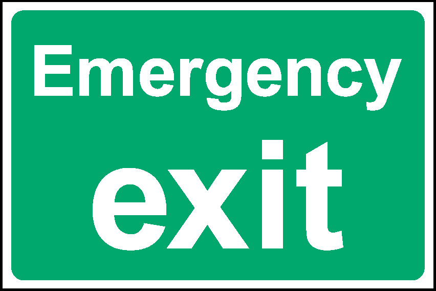 Emergency Exit Emergency Escape Signage - EMER0085