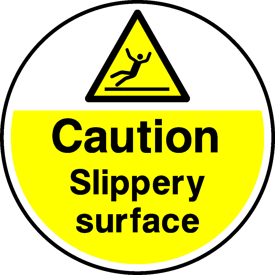 Caution Slippery Surface Floor Graphics Signage - FLOO0018