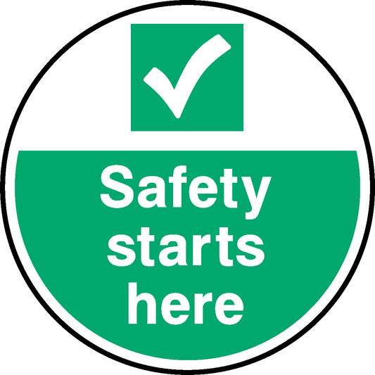 Safety Starts Here Floor Graphics Signage - FLOO0020