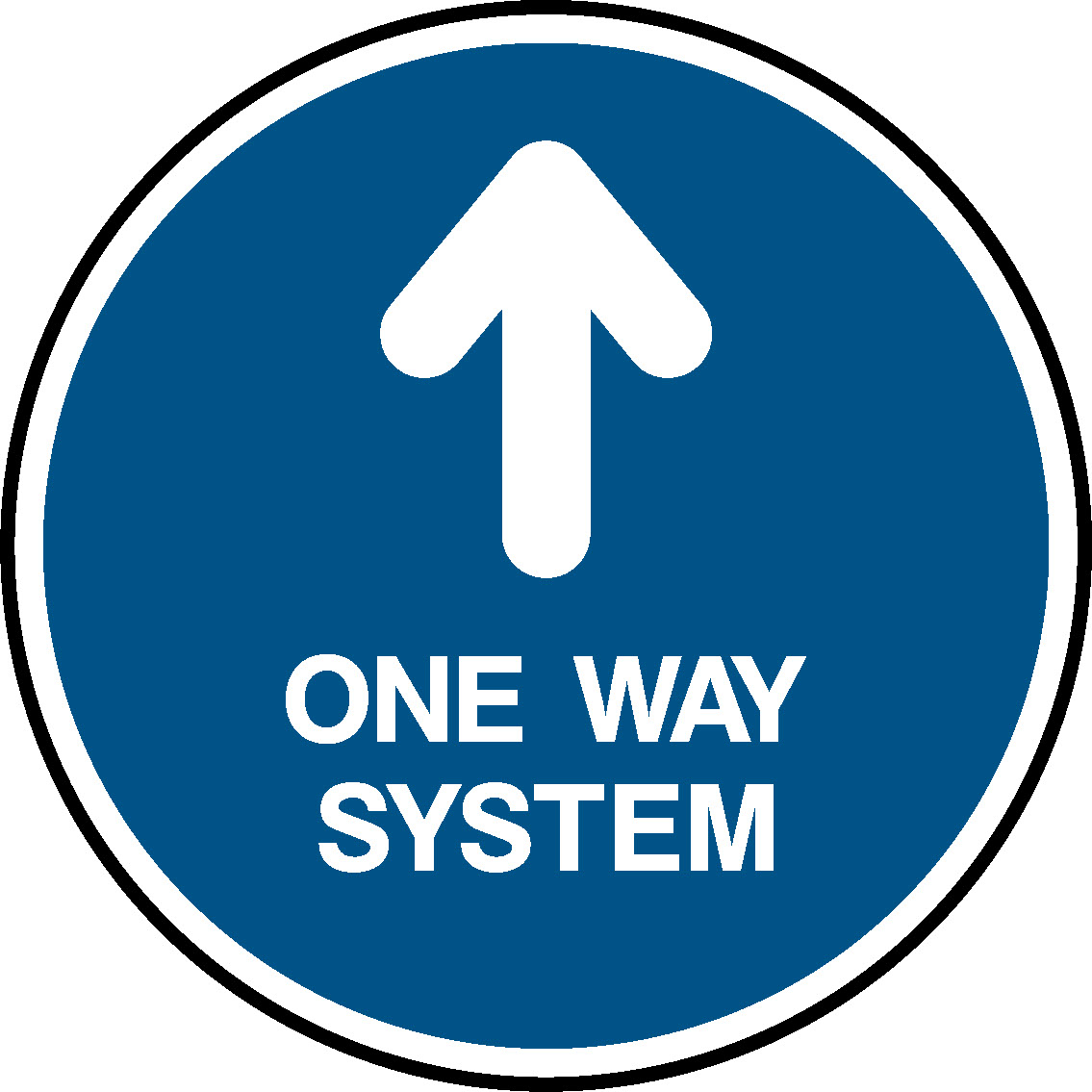 One Way System Floor Graphics Signage - FLOO0027