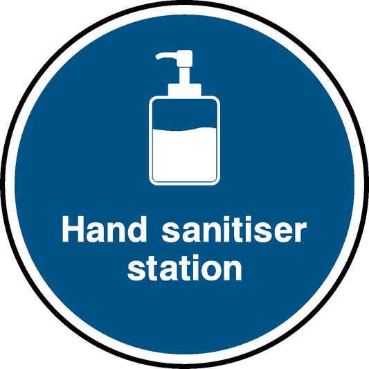 Hand Sanitiser Station Floor Graphics Signage - FLOO0038