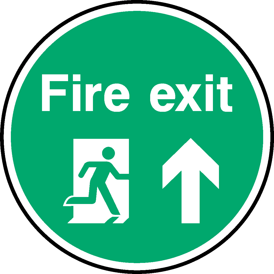 Fire Exit Floor Graphics Signage - FLOO0021