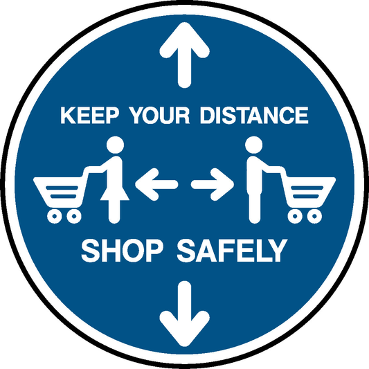 Keep Your Distance O Oo Oo Shop Safely Floor Graphics Signage - FLOO0039