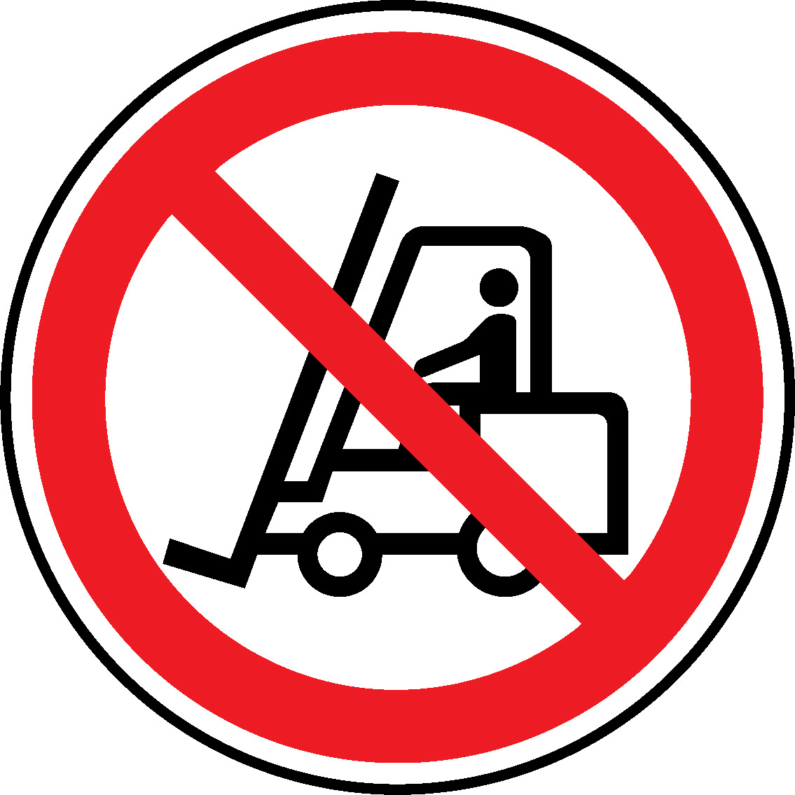 No Forklifts Floor Graphics Signage - FLOO0014