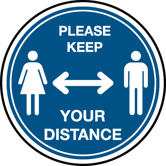 Please keep your distance Floor Graphics Signage - FLOO0036