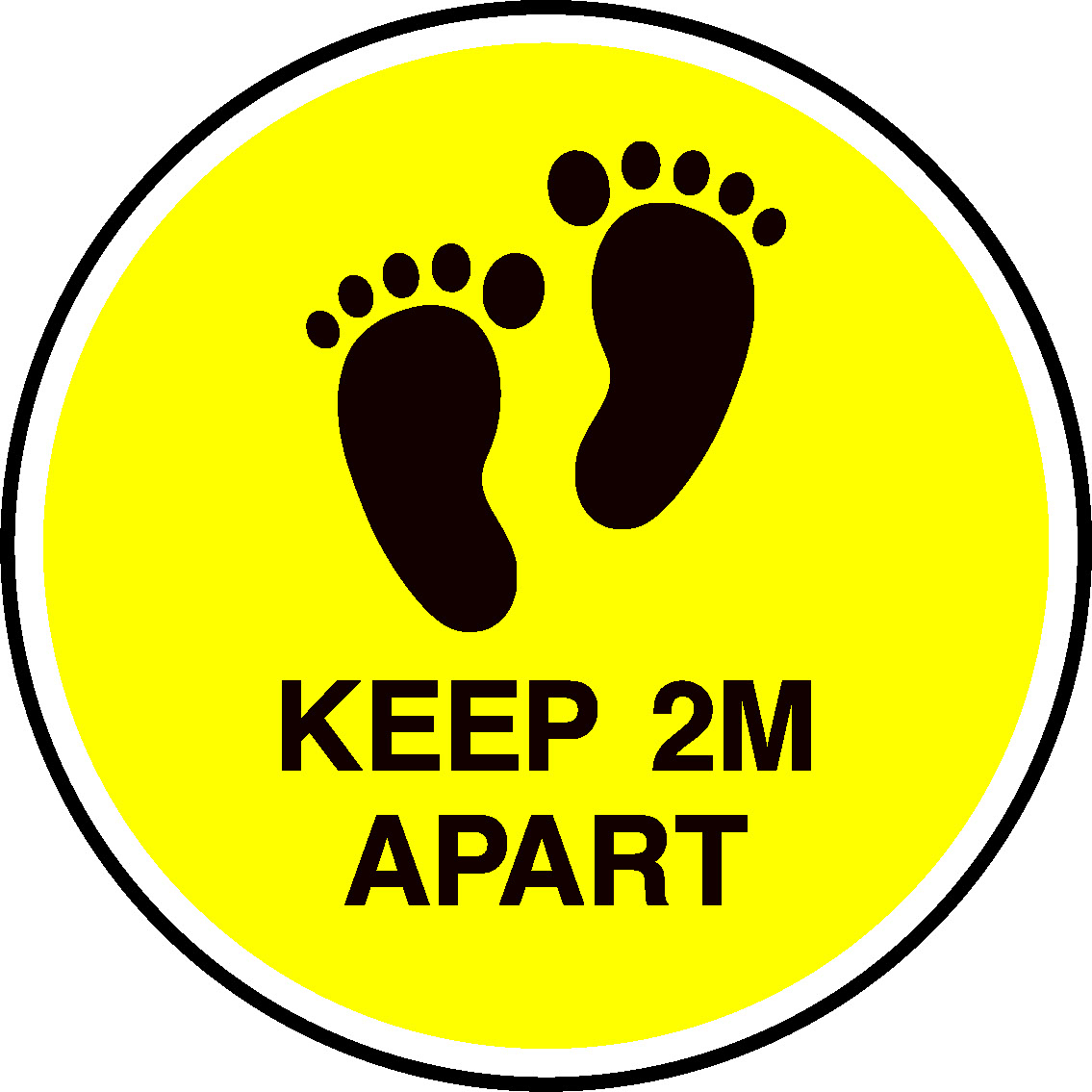 Keep 2M Apart Floor Graphics Signage - FLOO0043