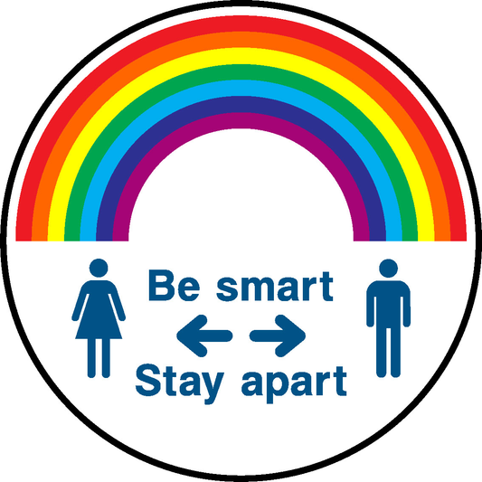 Be Smart Stay Apart Floor Graphics Signage - FLOO0044