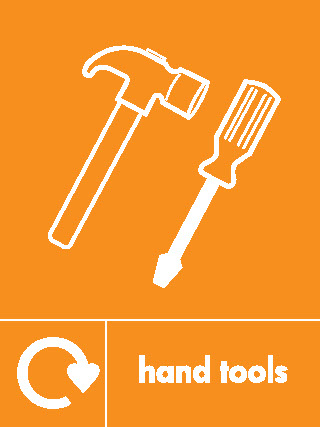 Hand Tools Recycling Other Recyclables Signage - OTHE0036