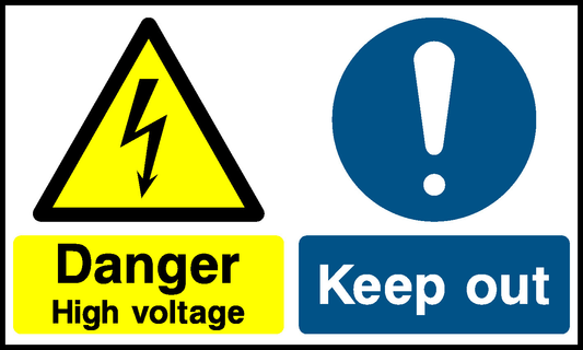 Danger High Voltage, Keep Out Multi Purpose Signage - MULT0045