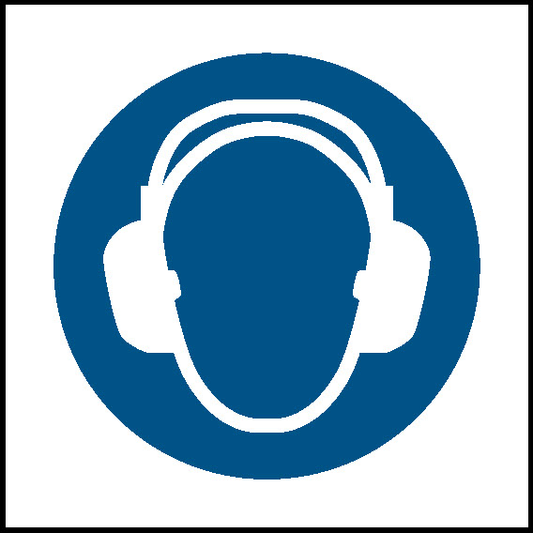 Wear Ear Protection Mandatory Signs Personal Protective Equipment Signage - PPE0052.