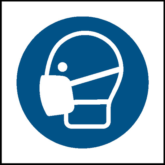 Wear Face Mask Mandatory Signs Personal Protective Equipment Signage - PPE0053.