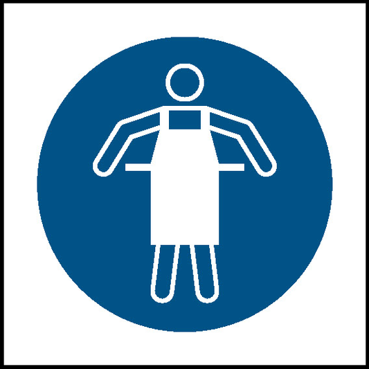 Wear Apron Mandatory Signs Personal Protective Equipment Signage - PPE0059.