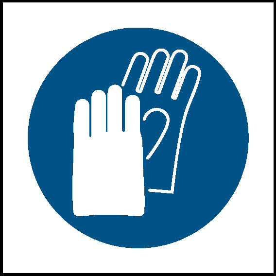 Wear Gloves Mandatory Signs Personal Protective Equipment Signage - PPE0050.