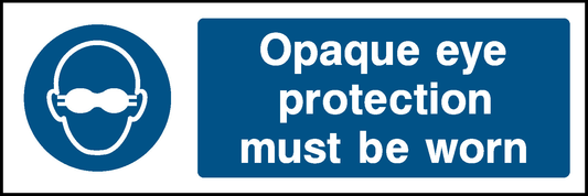 Opaque Eye Protection Must Be Worn Mandatory Signs Personal Protective Equipment Signage - PPE0023.