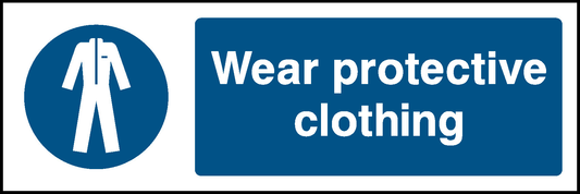 Wear Protective Clothing Mandatory Signs Protective Clothing Signage - PROT0003