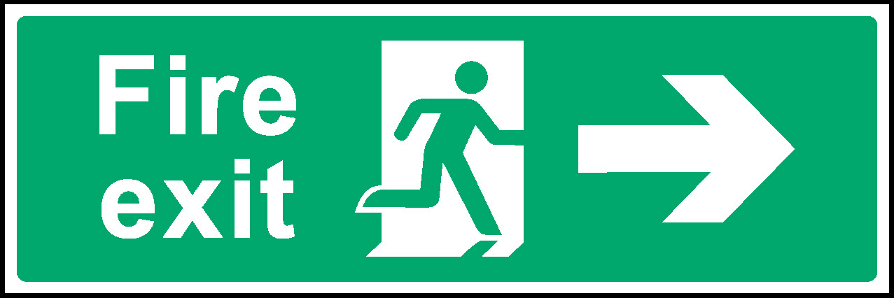 Fire Exit Emergency Escape Signage - EMER0004