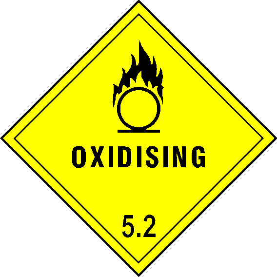 Oxidising 5.2 Dangerous Substances Signage - DANG0018