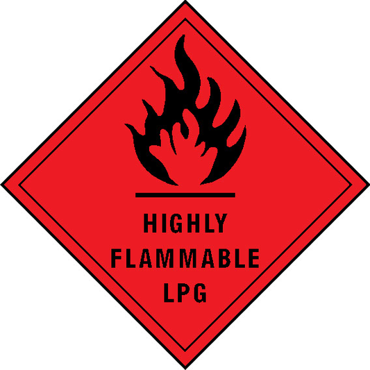 Highly Flammable Lpg Dangerous Substances Signage - DANG0003