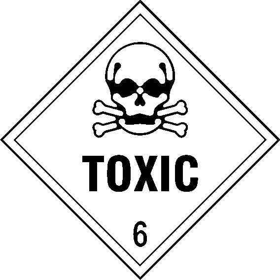 Toxic 6 Dangerous Substances Signage - DANG0023