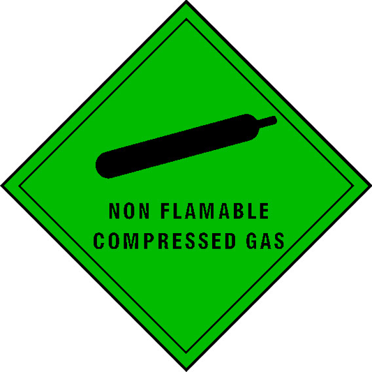 Non Flamable Compressed Gas Dangerous Substances Signage - DANG0007