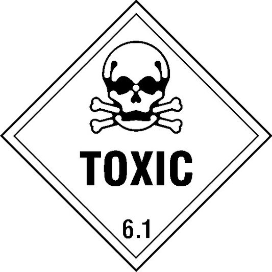 Toxic 6.1 Dangerous Substances Signage - DANG0024