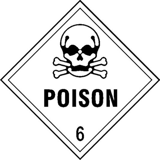 Poison 6 Dangerous Substances Signage - DANG0026