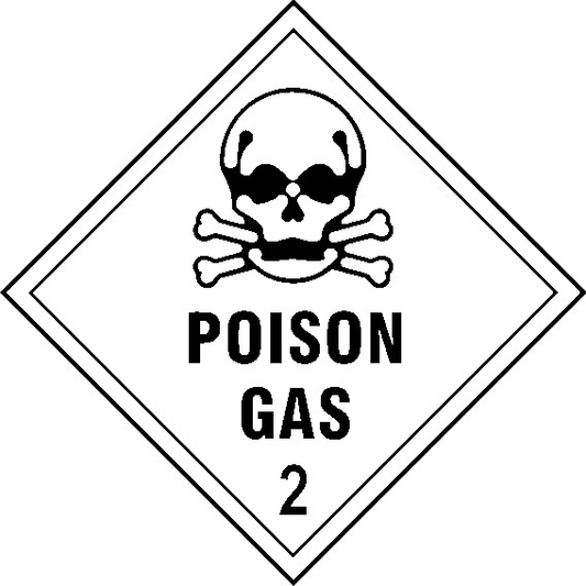 Poison Gas 2 Dangerous Substances Signage - DANG0027