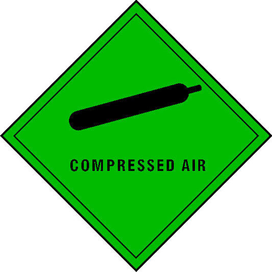 Compressed Air Dangerous Substances Signage - DANG0010