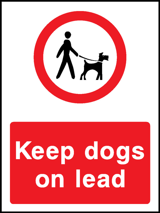 Keep Dogs On Lead Countryside & Agriculture Signage - COUN0070