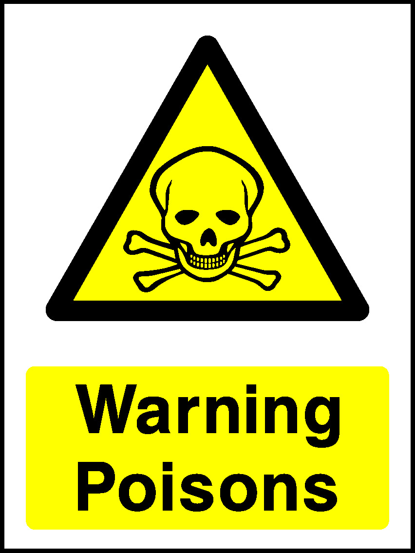 Warning Poisons Countryside & Agriculture Signage - COUN0053