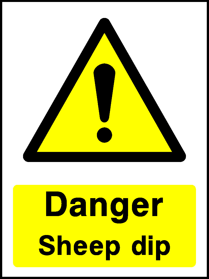 Danger Sheep Dip Countryside & Agriculture Signage - COUN0054