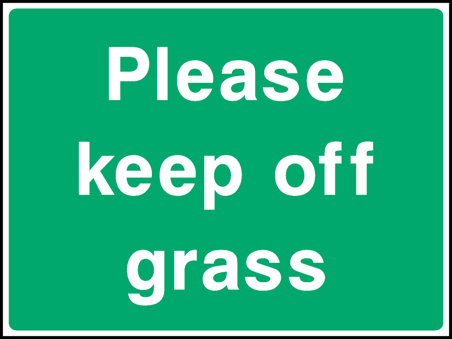 Please Keep Off Grass Countryside & Agriculture Signage - COUN0077