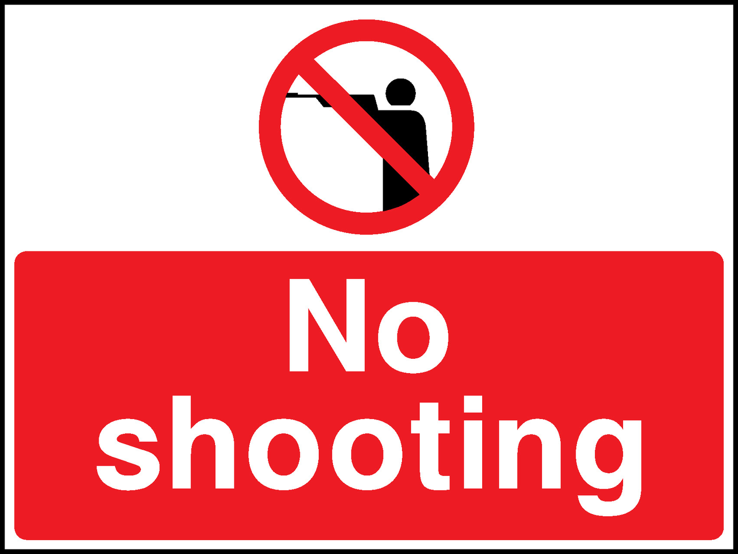 No Shooting Countryside & Agriculture Signage - COUN0106