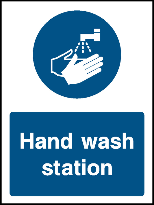 Hand Wash Station Covid Signage - COVI0025