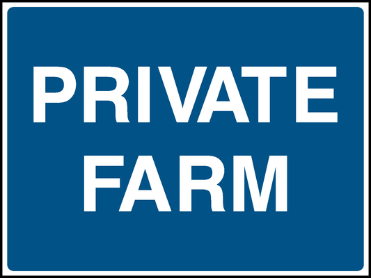 Private Farm Countryside & Agriculture Signage - COUN0107