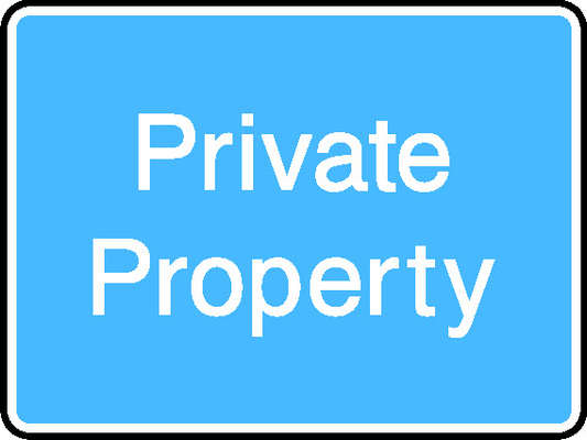 Private Property Information Signs Signage - INFO0050