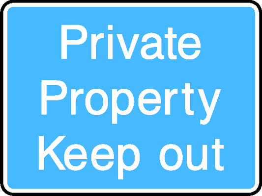 Private Property Keep Out Information Signs Signage - INFO0049