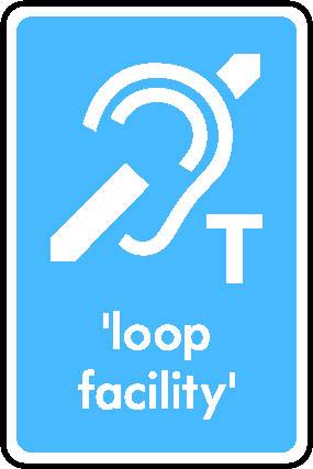 T Loop Facility Information Signs Signage - INFO0029