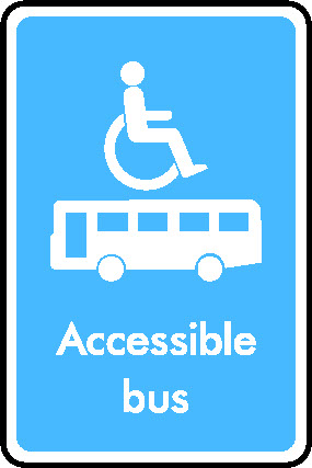 Accessible Bus Information Signs Signage - INFO0025