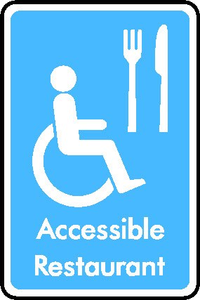 Accessible Restaurant Information Signs Signage - INFO0019