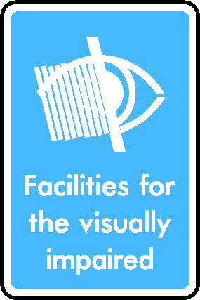 Facilities For The Visually Impaired Information Signs Signage - INFO0030