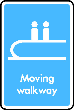 Moving Walkway Information Signs Signage - INFO0040